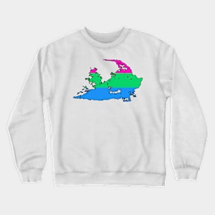 Pride Koria Map - Polysexual Crewneck Sweatshirt